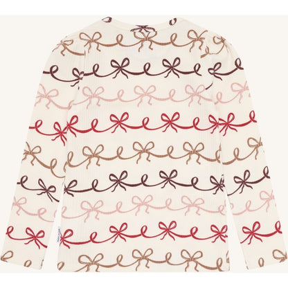 Hust & Claire HCAmma bow T-shirt L/S 3260 Sugar