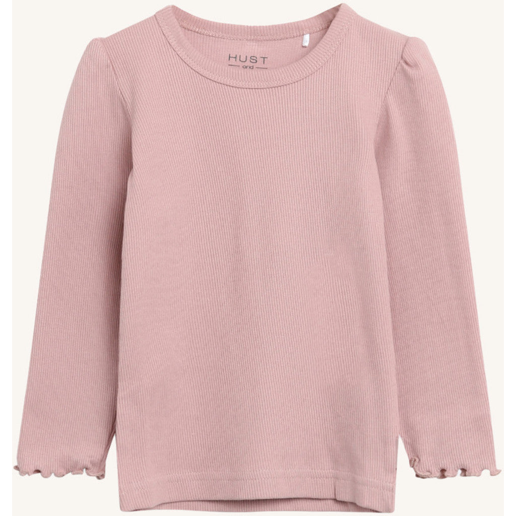 Hust & Claire HCAndia Rib T-shirt L/S 3366 Dusty Rose