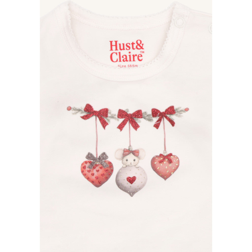 Hust & Claire HCAnna xmas T-shirt L/S 3260 Sugar