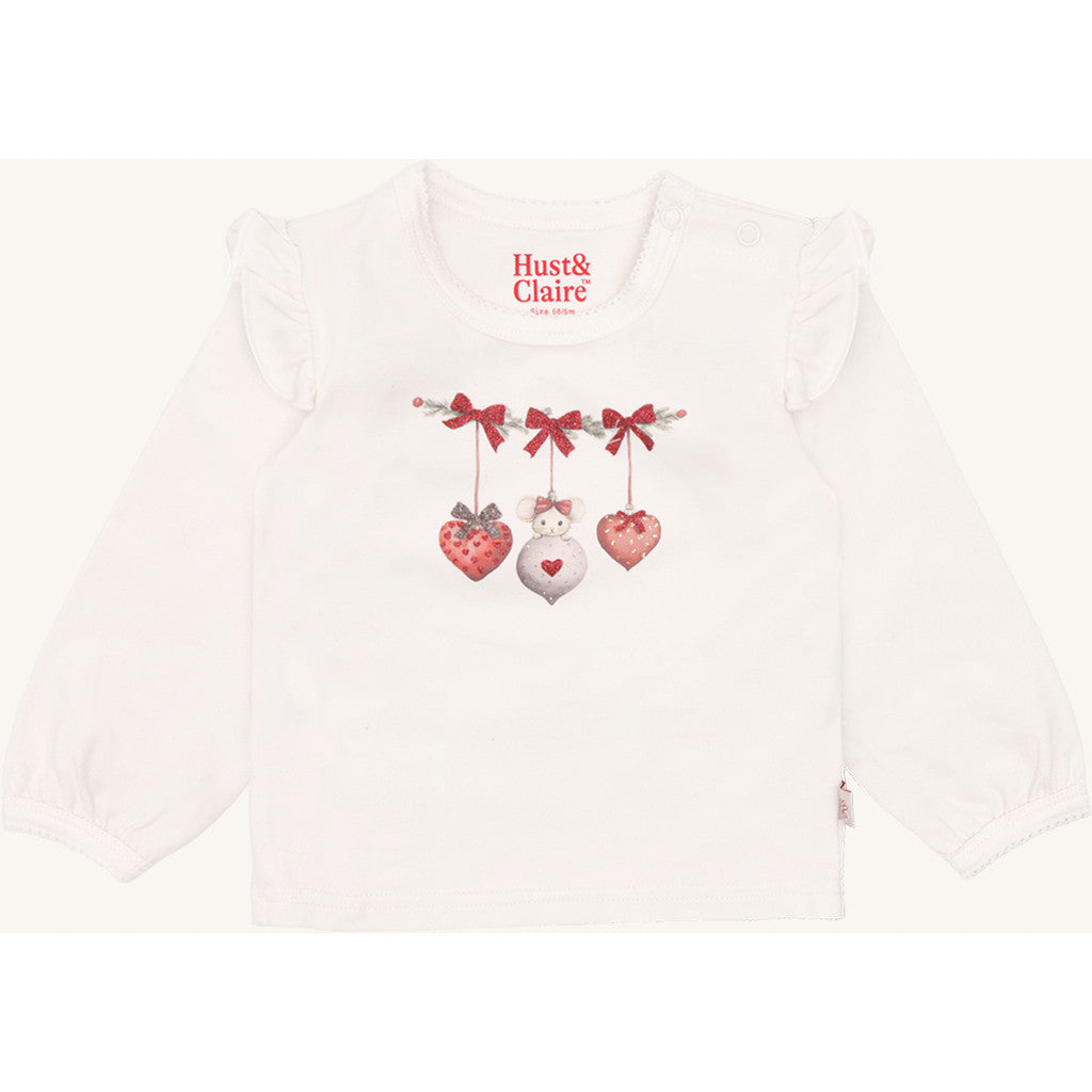 Hust & Claire HCAnna xmas T-shirt L/S 3260 Sugar