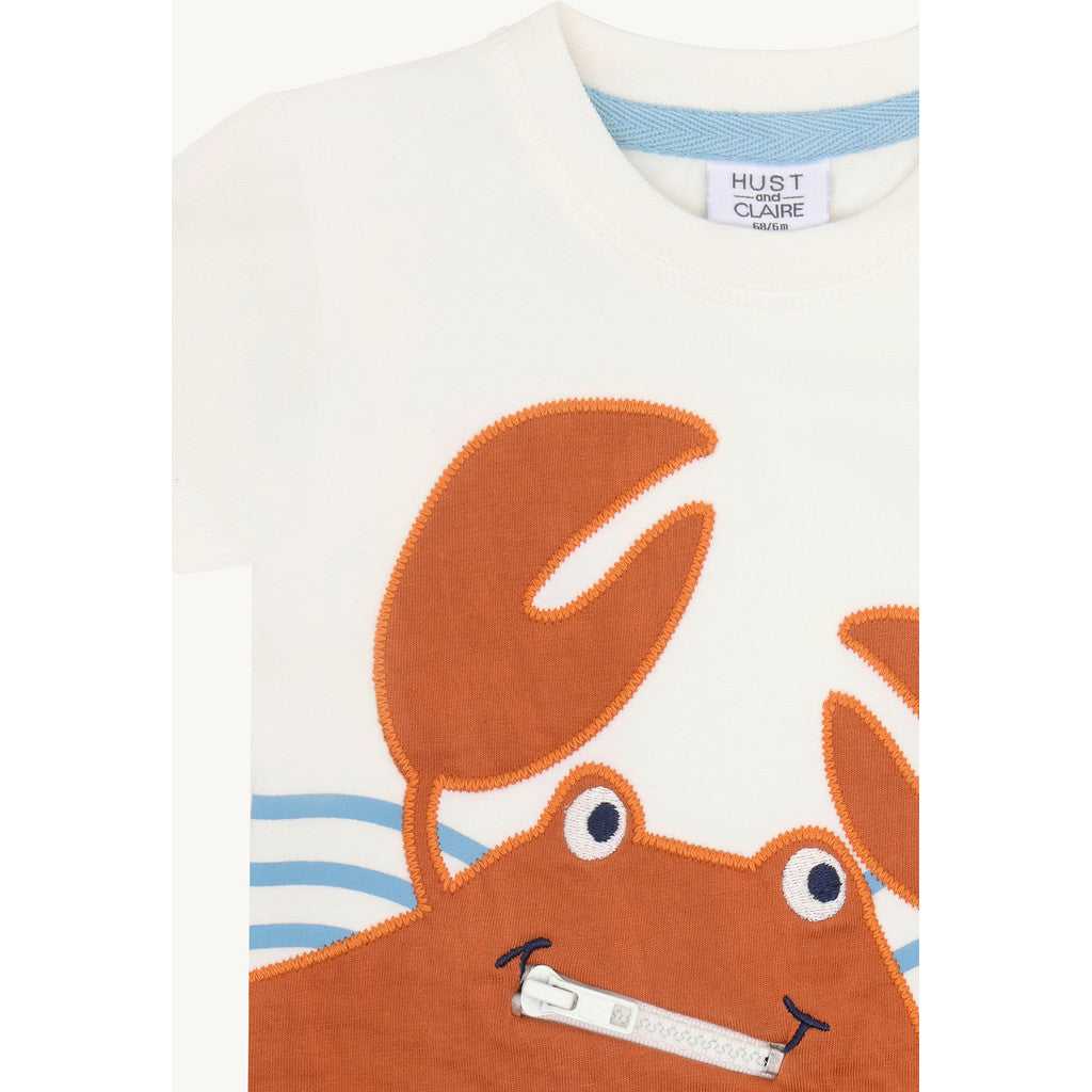 Hust & Claire HCAnton Crab T-shirt S/S 3270 Ivory