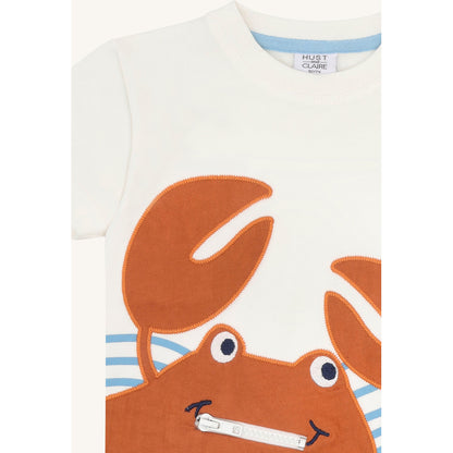 Hust & Claire HCAnton Crab T-shirt S/S 3270 Ivory