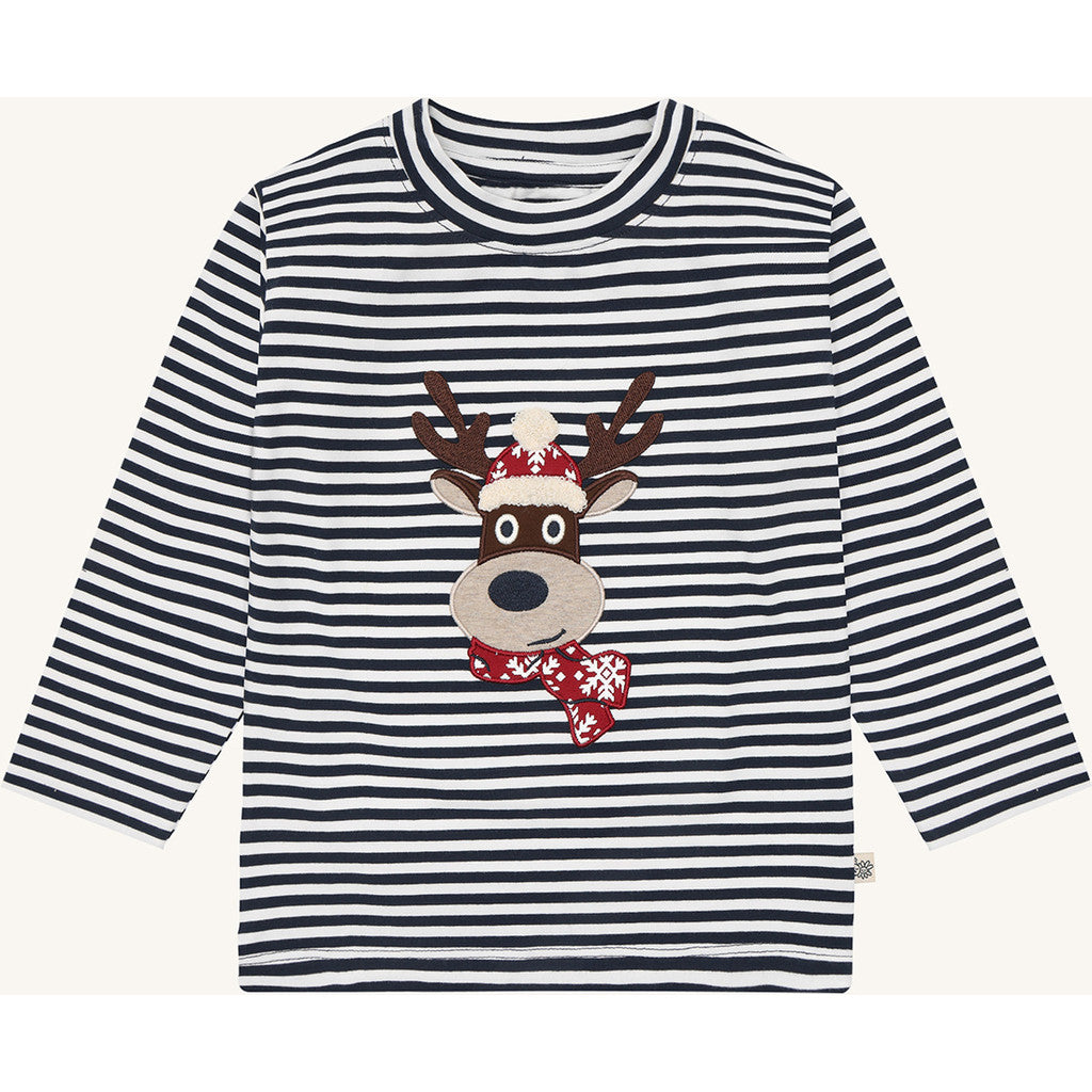 Hust & Claire HCAnton Deer T-shirt L/S 4150 More Navy