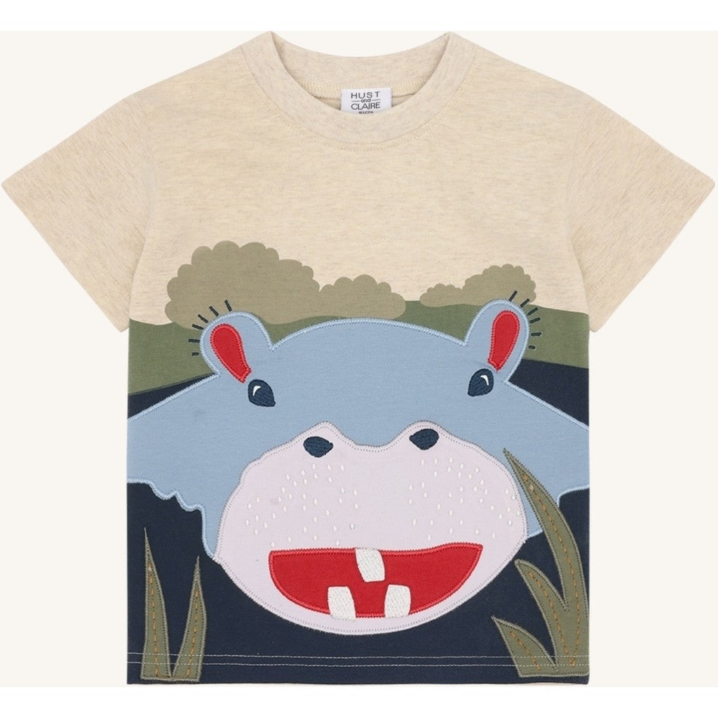 Hust & Claire HCAnton Hippo T-shirt S/S 1290 Wheat Melange