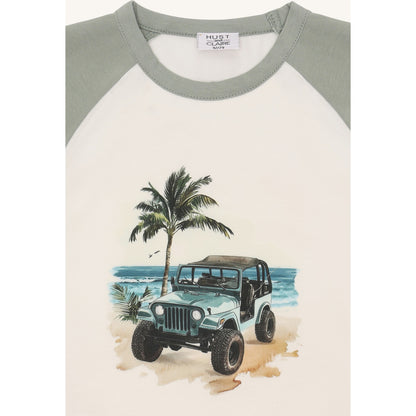 Hust & Claire HCAnton Jeep T-shirt S/S 3905 Iceberg
