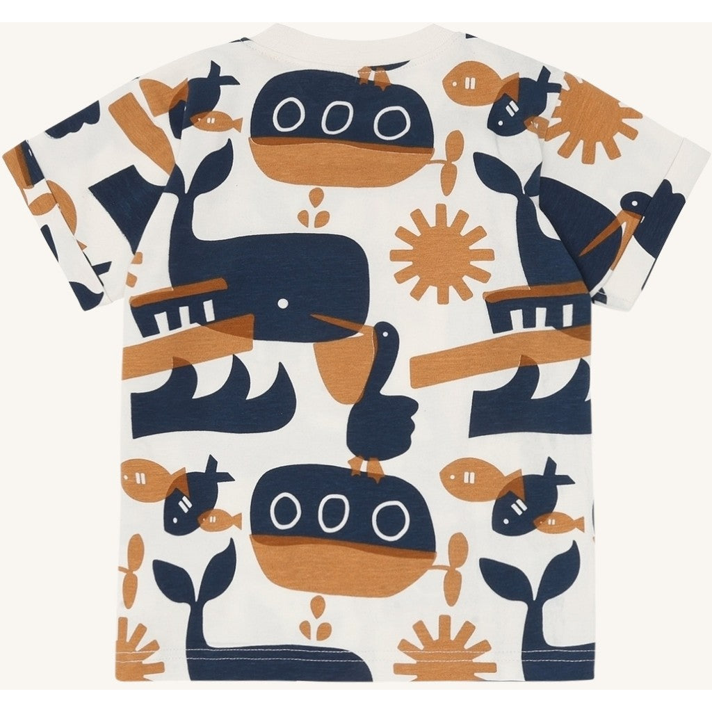 Hust & Claire HCAnton Oceanlife T-shirt S/S 3272 Snow White