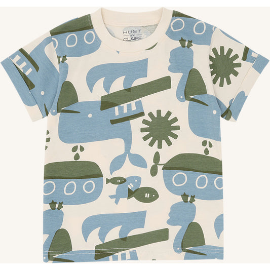 Hust & Claire HCAnton Oceanlife T-shirt S/S 3517 Sandshell