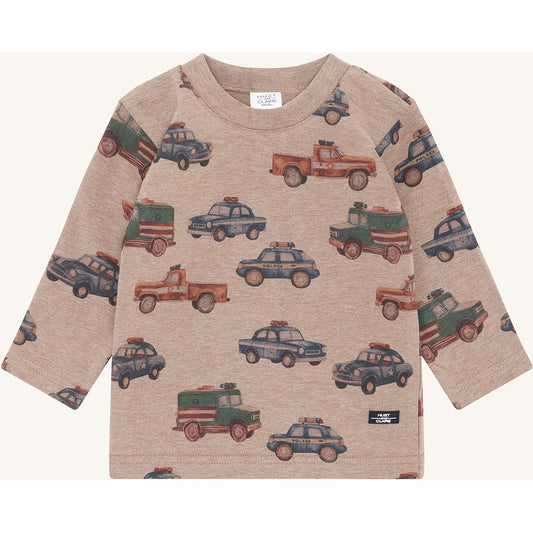 Hust & Claire HCAnton Policecars T-shirt L/S 3554 Biscuit