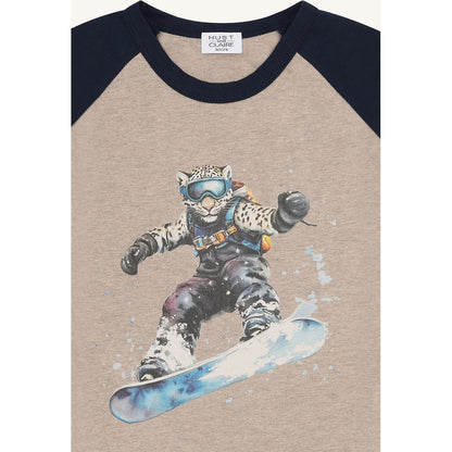 Hust & Claire HCAnton Snowleopard T-shirt L/S 3554 Biscuit