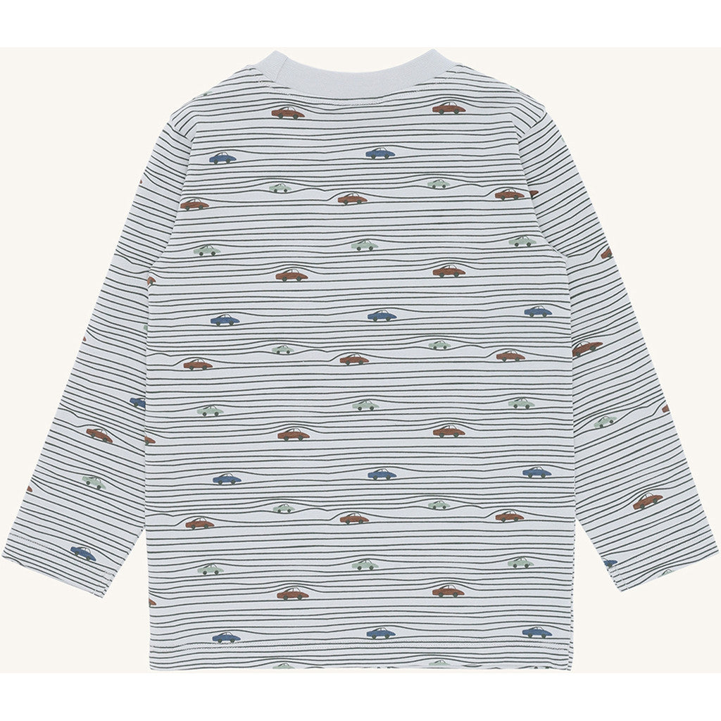 Hust & Claire HCAnton Stripe Cars T-shirt L/S 3163 Light Blue