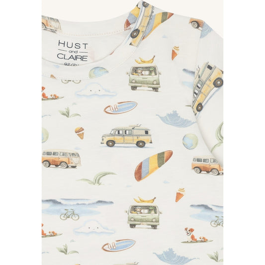 Hust & Claire HCAugust Excursion T-shirt S/S 3270 Ivory