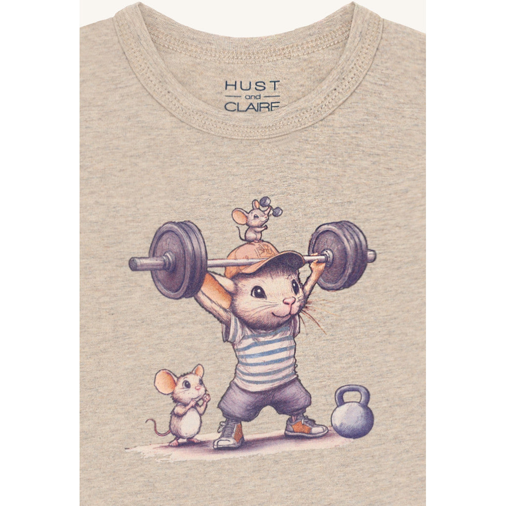Hust & Claire HCAugust Strong Mouse T-shirt L/S 3554 Biscuit