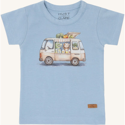 Hust & Claire HCAugust Vegie Truck T-shirt S/S 3157 Light Blue