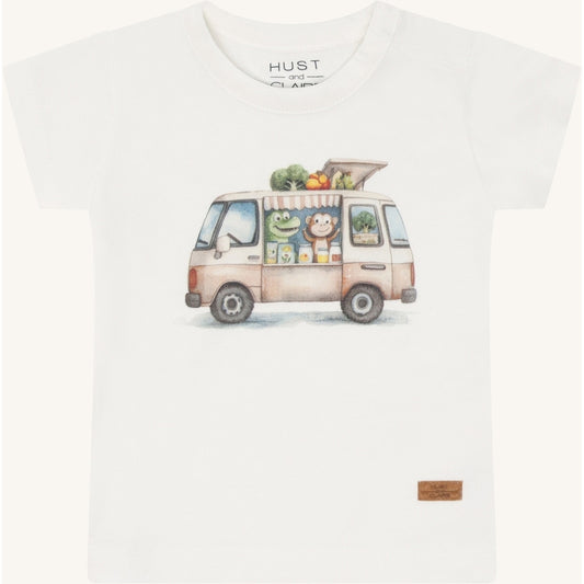 Hust & Claire HCAugust Vegie Truck T-shirt S/S 3270 Ivory