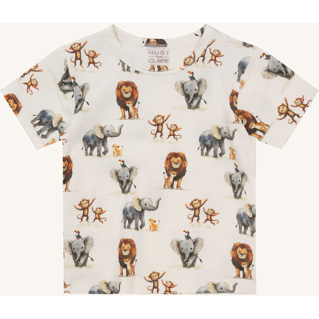 Hust & Claire HCAugust Zoo T-shirt S/S 3270 Ivory