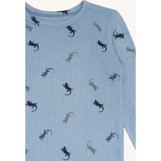 Hust & Claire HCAustin Lizards T-shirt L/S 3157 Light Blue