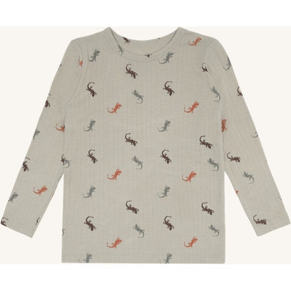 Hust & Claire HCAustin Lizards T-shirt L/S 4416 Greene Stone