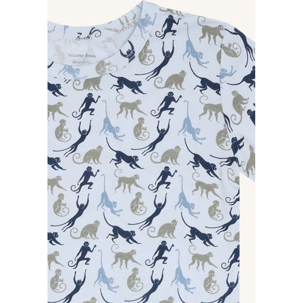 Hust & Claire HCAustin Monkey Sun T-shirt S/S 4000 Water