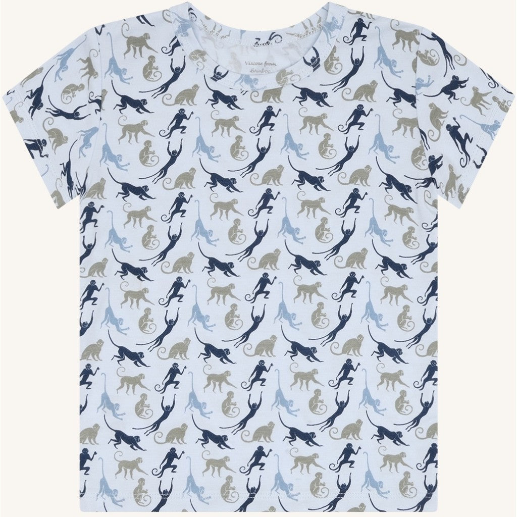 Hust & Claire HCAustin Monkey Sun T-shirt S/S 4000 Water
