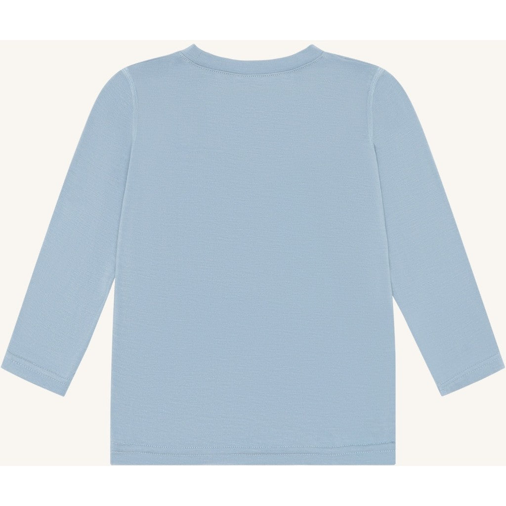 Hust & Claire HCAustin Solid T-shirt L/S 3157 Light Blue