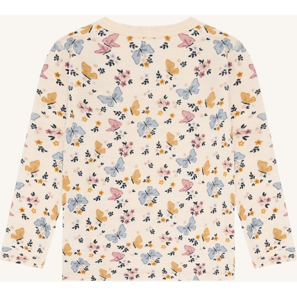 Hust & Claire HCAwo Butterfly T-shirt L/S 3290 Off White