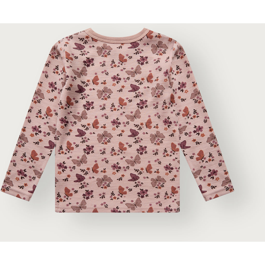 Hust & Claire HCAwo Butterfly T-shirt L/S 3366 Dusty Rose
