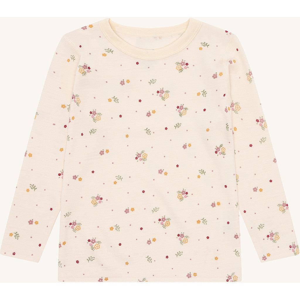 Hust & Claire HCAwo Flora T-shirt L/S 3290 Off White