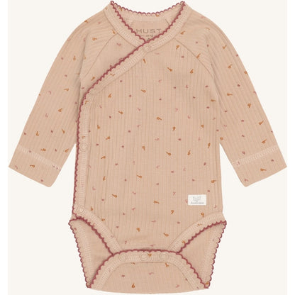 Hust & Claire HCBaba Letter Aop Bodystocking L/S 3549 Rugby Tan