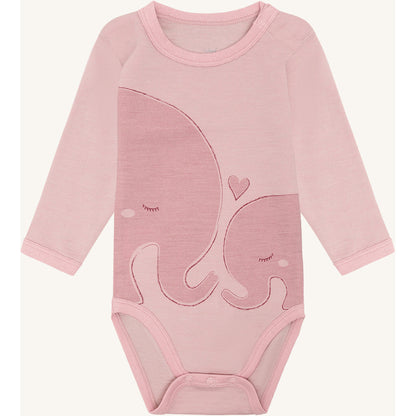 Hust & Claire HCBaloo Elephants Bodystocking L/S 3366 Dusty Rose