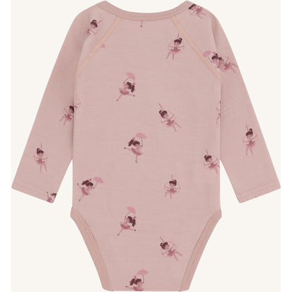 Hust & Claire HCBaloo Wrap Line dancer Bodystocking L/S 3735 Adobe Rose