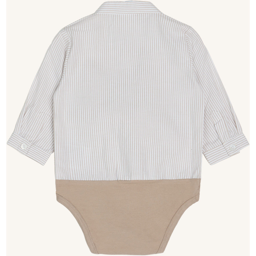 Hust & Claire HCBertil Stripe Bodystocking Shirt 3521 Cement