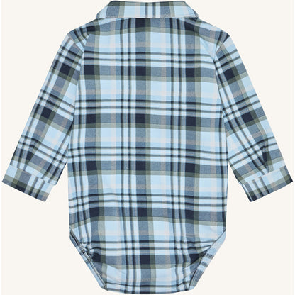 Hust & Claire HCBoye Fall Check Bodystocking Shirt 3140 Iron Blue