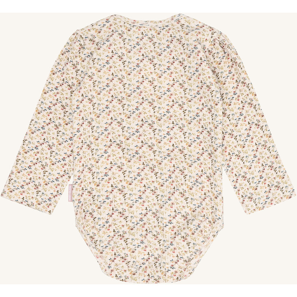 Hust & Claire HCBri Little roses W25 Bodystocking L/S 1262 Whisper Melange