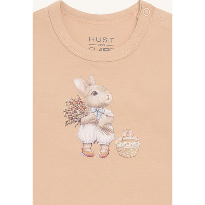Hust & Claire HCBritt Sweet Bunny Bodystocking L/S 3549 Rugby Tan