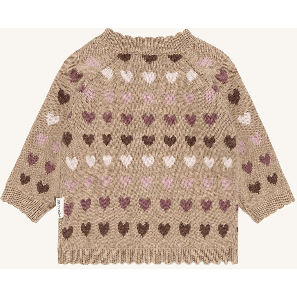 Hust & Claire HCCall Hearts Cardigan 3554 Biscuit