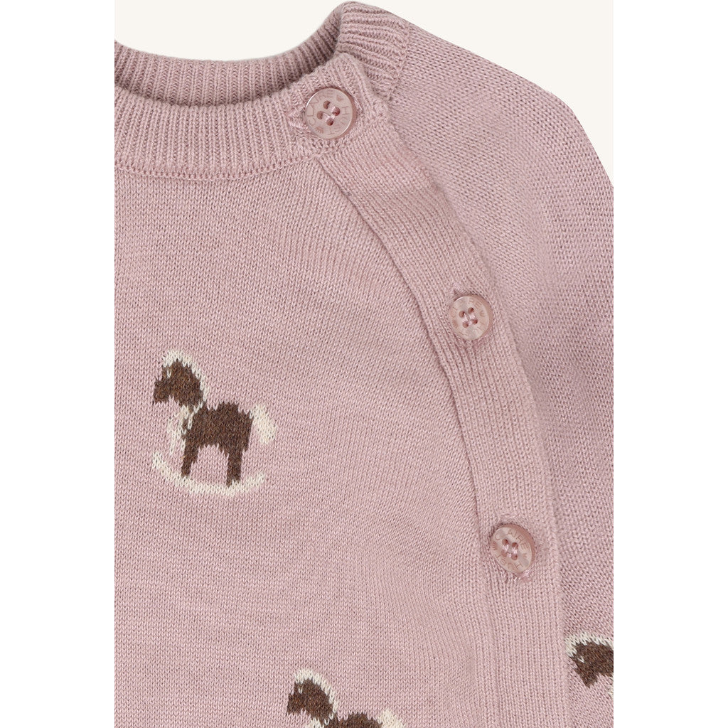 Hust & Claire HCCall Jacquard Cardigan 3875 Heather