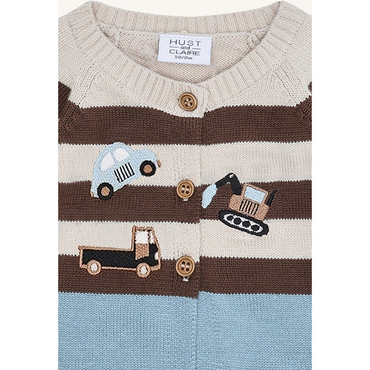 Hust & Claire HCCall Knit play Cardigan 3140 Iron Blue