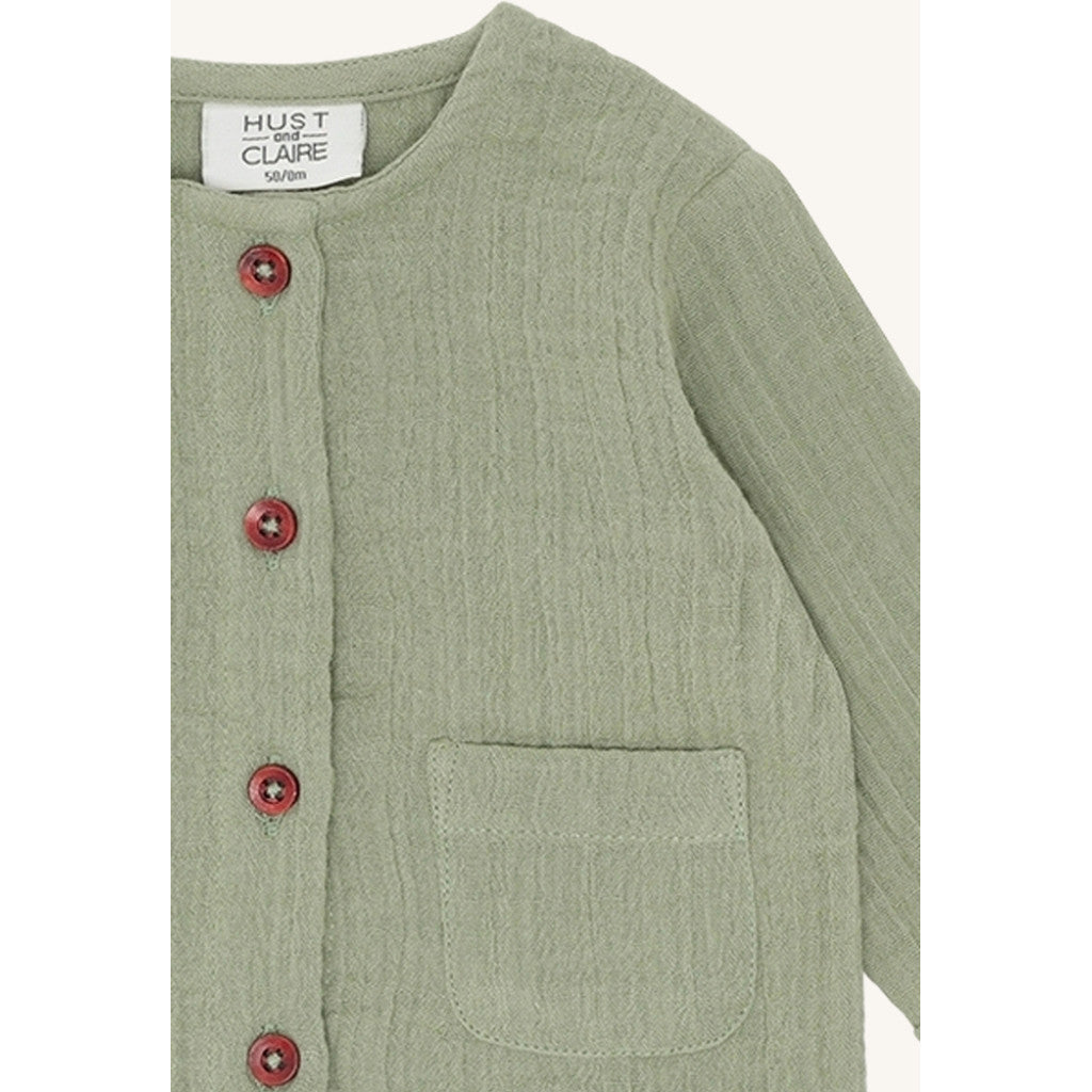 Hust & Claire HCChai Muselin Cardigan 4434 Light Green