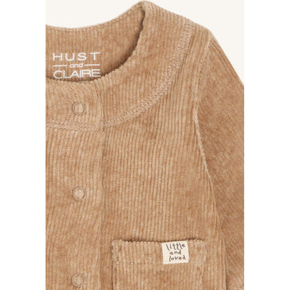 Hust & Claire HCChai Velour Cardigan 3554 Biscuit