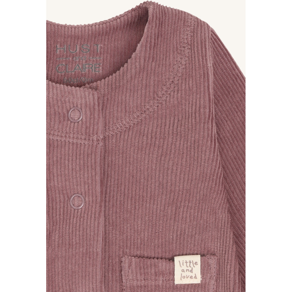 Hust & Claire HCChai Velour Cardigan 3870 Plum