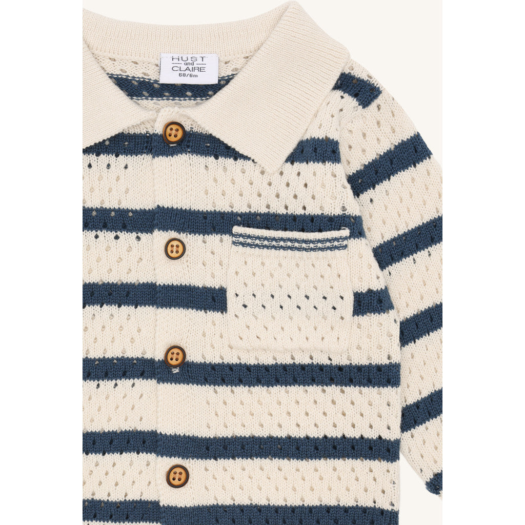 Hust & Claire HCCharli Polo Sport Cardigan 3272 Snow White