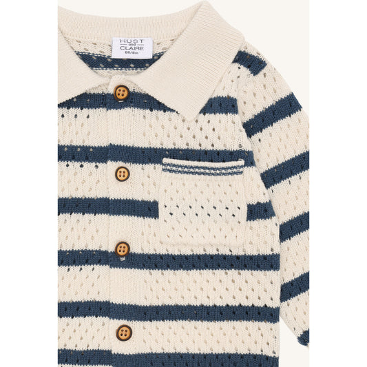 Hust & Claire HCCharli Polo Sport Cardigan 3272 Snow White
