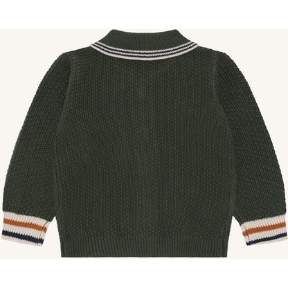 Hust & Claire HCCharli Polo cardigan Cardigan 3461 Deep Ivy
