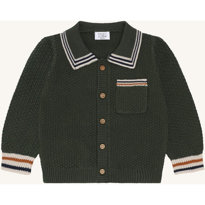 Hust & Claire HCCharli Polo cardigan Cardigan 3461 Deep Ivy