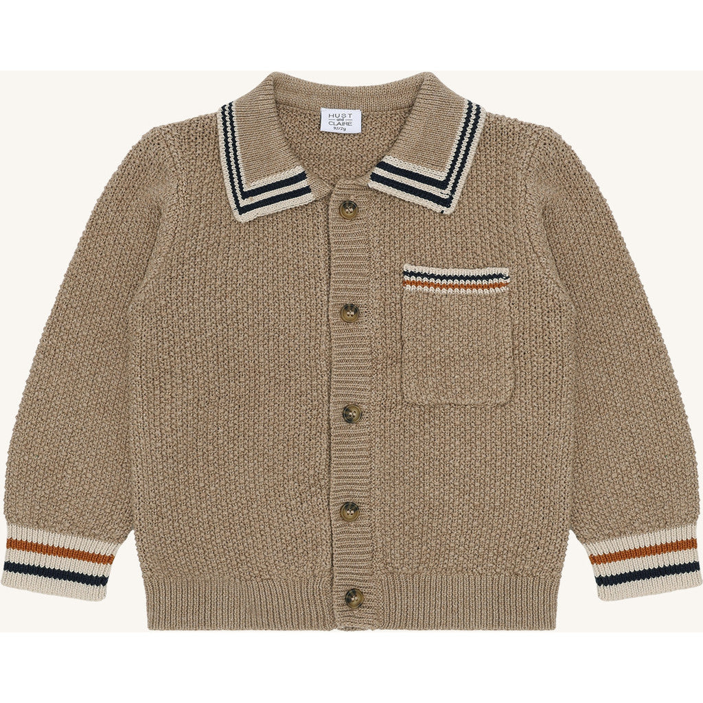 Hust & Claire HCCharli Polo cardigan Cardigan 3554 Biscuit