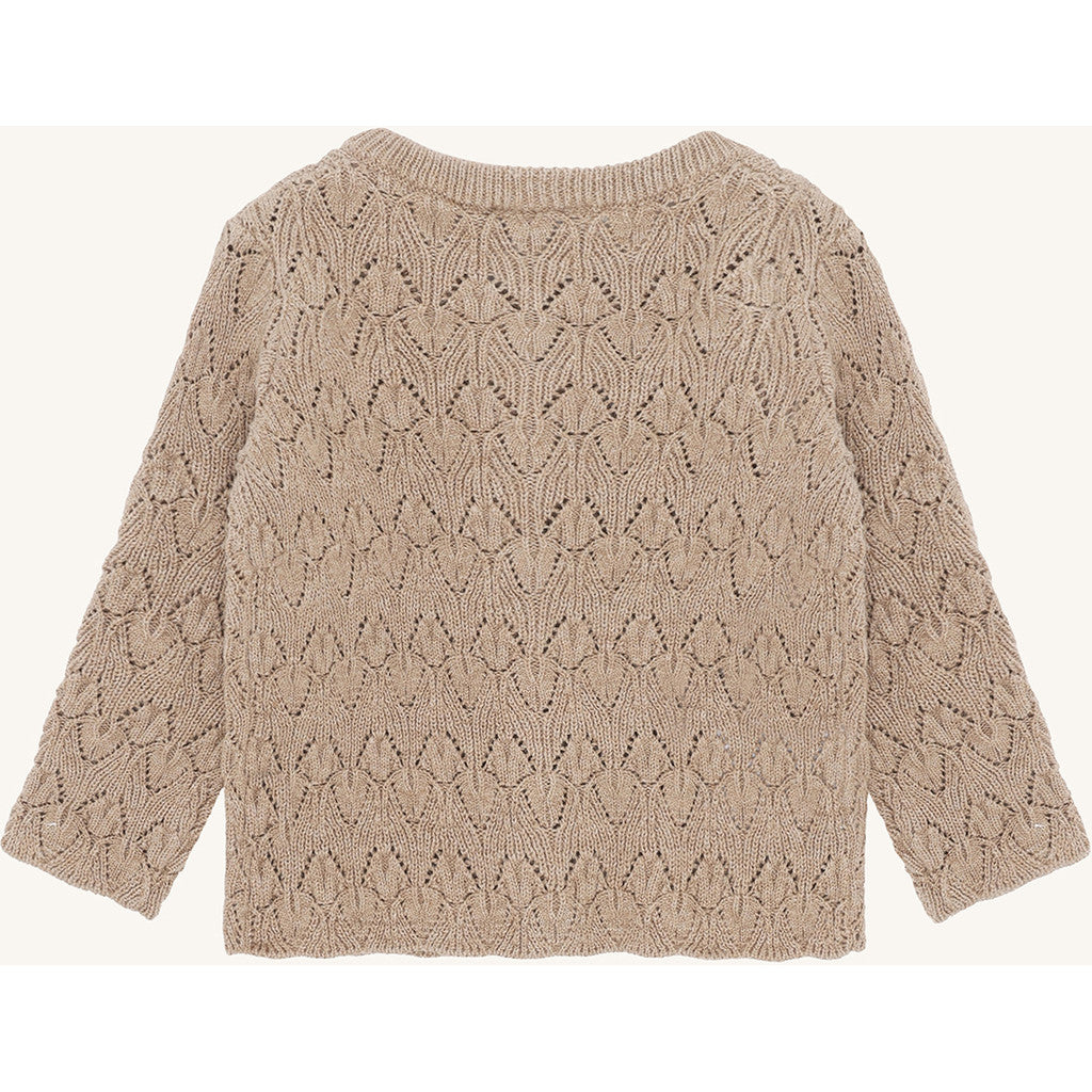 Hust & Claire HCCilja Pointelle Cardigan 3554 Biscuit