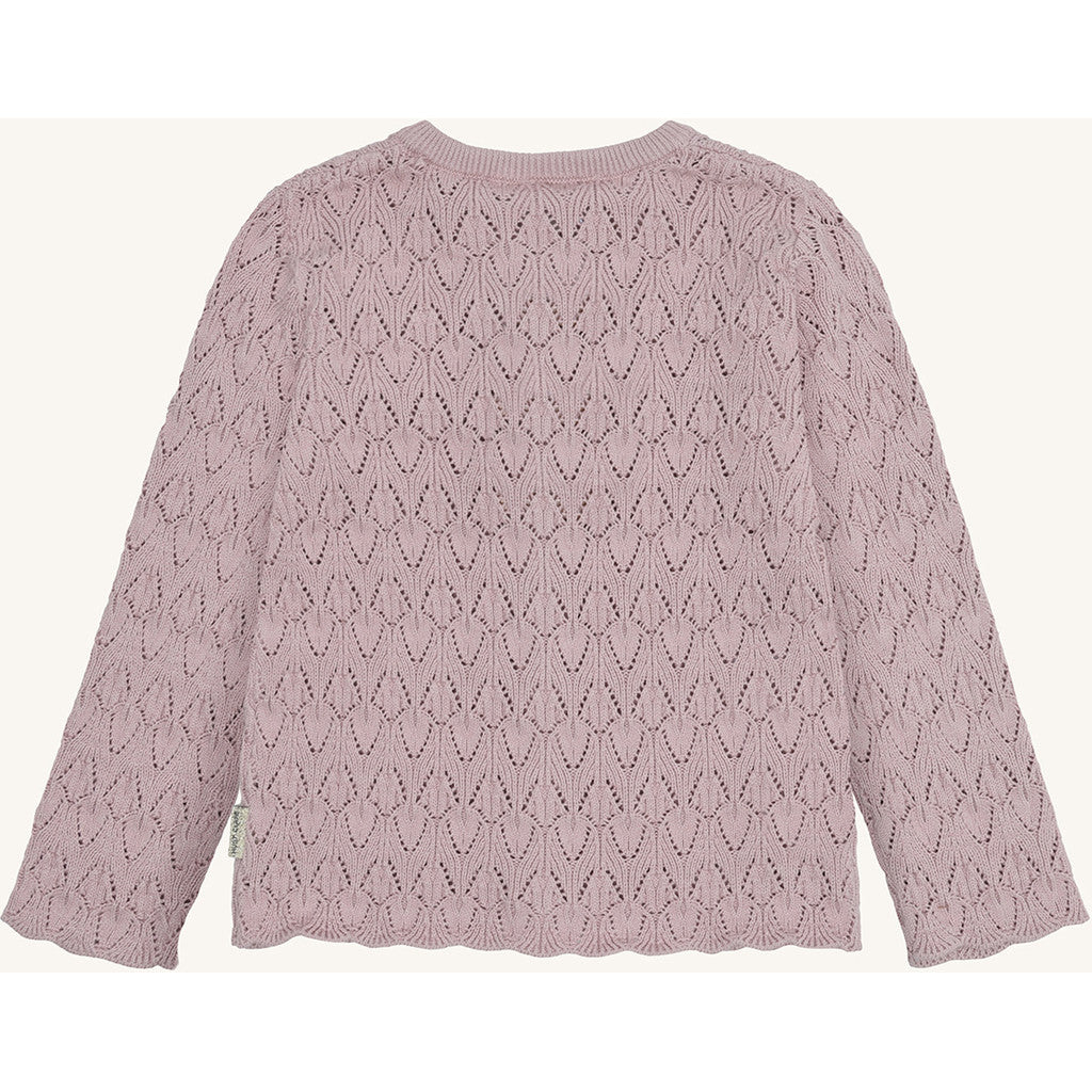 Hust & Claire HCCilja Pointelle Cardigan 3735 Adobe Rose