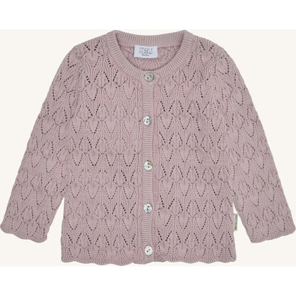 Hust & Claire HCCilja Pointelle Cardigan 3735 Adobe Rose