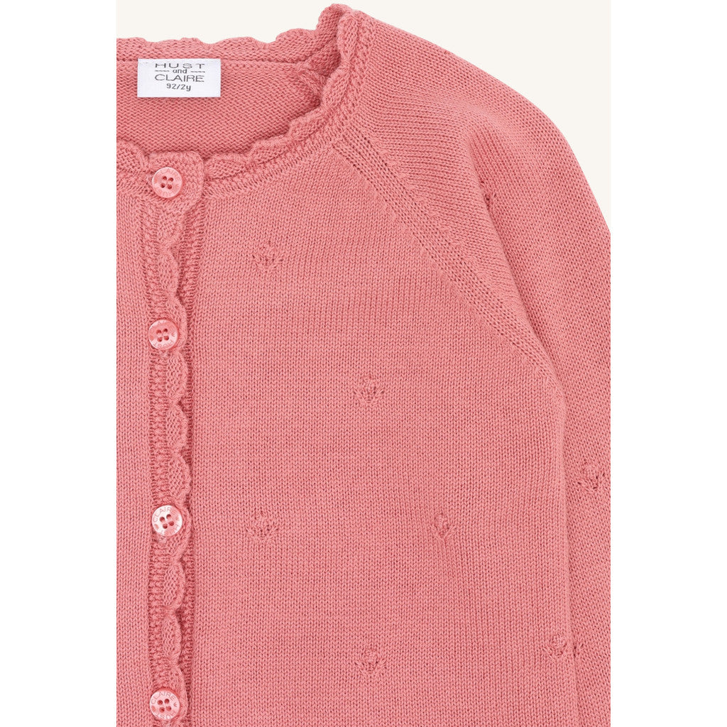 Hust & Claire HCCilja Pointelle Cardigan 3709 Sorbet
