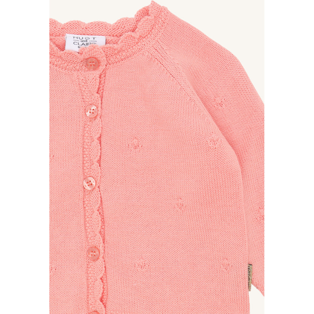 Hust & Claire HCCilja Pointelle Cardigan 3761 Shell